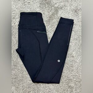 Lululemon “First Mile Tech Tight” Leggings-Black-Size 4